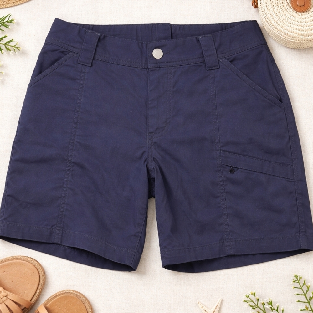 Duluth Trading Co Blue-Gray Utility Cargo Shorts